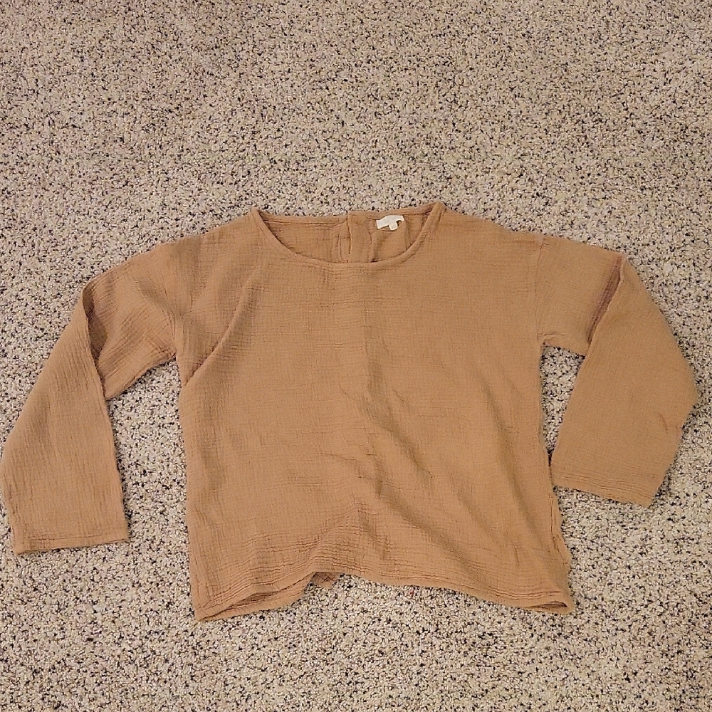 The Simple Folk Organic Cotton Blouse Shirt Xsamll *FLAWED* Upcycle